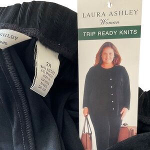 Laura Ashley Trip Ready Knit Pants with Elastic Waist Line